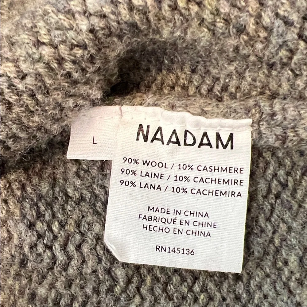 NAADAM Gray Ribbed Knit Sweater - Picture 5 of 5